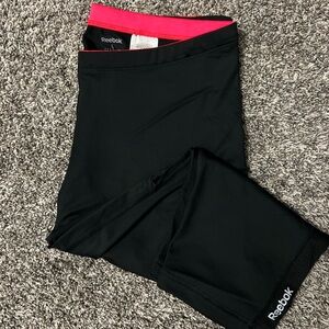 Reebok Black and Pink Leggings